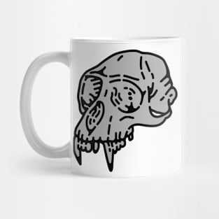 Skull Monkey-Grey Mug